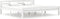 vidaXL - Bedframe - massief - grenenhout - wit - 180x200 - cm