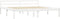vidaXL - Bedframe - massief - grenenhout - wit - 180x200 - cm