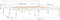 vidaXL - Bedframe - massief - grenenhout - wit - 180x200 - cm