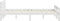vidaXL - Bedframe - massief - grenenhout - wit - 180x200 - cm