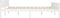 vidaXL - Bedframe - massief - grenenhout - wit - 180x200 - cm