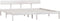 vidaXL - Bedframe - massief - grenenhout - wit - 180x200 - cm