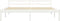 vidaXL - Bedframe - massief - grenenhout - wit - 180x200 - cm