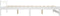 vidaXL - Bedframe - massief - grenenhout - wit - 180x200 - cm