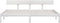 vidaXL - Bedframe - massief - grenenhout - wit - 180x200 - cm