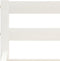 vidaXL - Bedframe - massief - grenenhout - wit - 180x200 - cm