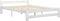 vidaXL - Bedframe - massief - grenenhout - wit - 180x200 - cm