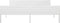 vidaXL - Bedframe - massief - grenenhout - wit - 180x200 - cm