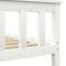 vidaXL - Bedframe - massief - grenenhout - wit - 180x200 - cm