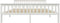 vidaXL - Bedframe - massief - grenenhout - wit - 180x200 - cm