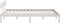 vidaXL - Bedframe - massief - grenenhout - wit - 180x200 - cm