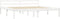 vidaXL - Bedframe - massief - grenenhout - wit - 180x200 - cm