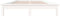 vidaXL - Bedframe - massief - grenenhout - wit - 180x200 - cm