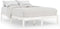 vidaXL - Bedframe - massief - grenenhout - wit - 200x200 - cm