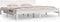 vidaXL - Bedframe - massief - grenenhout - wit - 200x200 - cm