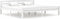 vidaXL - Bedframe - massief - grenenhout - wit - 200x200 - cm