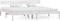 vidaXL - Bedframe - massief - grenenhout - wit - 200x200 - cm