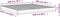 vidaXL - Bedframe - massief - grenenhout - wit - 200x200 - cm