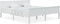 vidaXL - Bedframe - massief - grenenhout - wit - 200x200 - cm