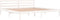 vidaXL - Bedframe - massief - grenenhout - wit - 200x200 - cm