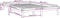 vidaXL - Bedframe - massief - grenenhout - wit - 200x200 - cm