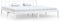 vidaXL - Bedframe - massief - grenenhout - wit - 200x200 - cm