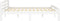 vidaXL - Bedframe - massief - grenenhout - wit - 200x200 - cm