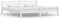 vidaXL - Bedframe - massief - grenenhout - wit - 200x200 - cm