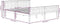 vidaXL - Bedframe - massief - grenenhout - wit - 200x200 - cm