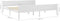 vidaXL - Bedframe - massief - grenenhout - wit - 200x200 - cm