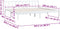 vidaXL - Bedframe - massief - grenenhout - wit - 200x200 - cm