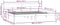 vidaXL - Bedframe - massief - grenenhout - wit - 200x200 - cm