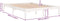 vidaXL - Bedframe - massief - grenenhout - wit - 200x200 - cm