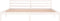 vidaXL - Bedframe - massief - grenenhout - wit - 200x200 - cm