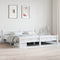 vidaXL - Bedframe - massief - grenenhout - wit - 200x200 - cm