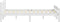 vidaXL - Bedframe - massief - grenenhout - wit - 200x200 - cm