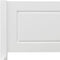 vidaXL - Bedframe - massief - grenenhout - wit - 200x200 - cm