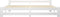 vidaXL - Bedframe - massief - grenenhout - wit - 200x200 - cm