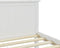 vidaXL - Bedframe - massief - grenenhout - wit - 200x200 - cm