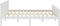 vidaXL - Bedframe - massief - grenenhout - wit - 200x200 - cm