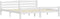 vidaXL - Bedframe - massief - grenenhout - wit - 200x200 - cm