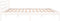 vidaXL - Bedframe - massief - grenenhout - wit - 200x200 - cm