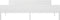 vidaXL - Bedframe - massief - grenenhout - wit - 200x200 - cm