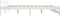 vidaXL - Bedframe - massief - grenenhout - wit - 200x200 - cm