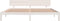 vidaXL - Bedframe - massief - grenenhout - wit - 200x200 - cm