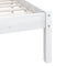 vidaXL - Bedframe - massief - grenenhout - wit - 200x200 - cm