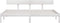 vidaXL - Bedframe - massief - grenenhout - wit - 200x200 - cm