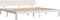 vidaXL - Bedframe - massief - grenenhout - wit - 200x200 - cm