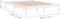 vidaXL - Bedframe - massief - grenenhout - wit - 200x200 - cm