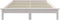 vidaXL - Bedframe - massief - grenenhout - wit - 200x200 - cm